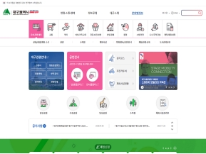 대구광역시청 분야별정보					 					 인증 화면